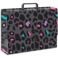 Teczka szkolna z r�czk� B4 JUMBO panterka 10cm TT8172 PENMATE