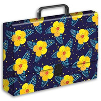 Teczka szkolna z r�czk� A4 kwiatki 6cm TT8189 PENMATE