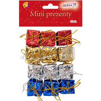 Mini prezenty ozdobne 2,5cm 12szt. GIF-9319 ALIGA