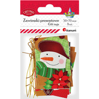 Zawieszki prezentowe 50x70mm 8szt. 506565 TITANUM