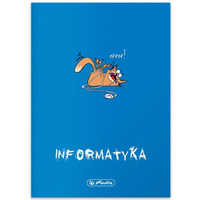 Zeszyt szkolny przedmiotowy A5 60 kartek w kratk 70g INFORMATYKA 9500097 HERLITZ