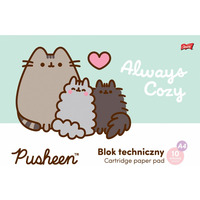 Blok techniczny szkolny A4 biay 10 kartek 190g PUSHEEN UNIPAP