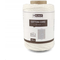 Sznurek bawe�niany 1.8mm / 50m bia�y 111014 d.rect