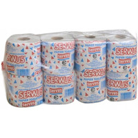 Papier toaletowy SERWUS ( 8 rolek) 36m szary 1 warstwa