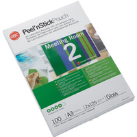 Samoprzylepna folia do laminacji GBC Peel`nStick, A3, 125 mic. 3747236