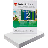Samoprzylepna folia do laminacji GBC Peel`nStick, A4, 125 mic.3747243