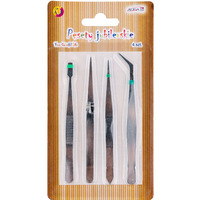 Zestaw pęset jubilerskich 119mm 4szt. SJ-9776 ALIGA