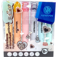 Zakre�lacze ze stempelkami ASTRAPEN Animals Choco 6kol. 208025902