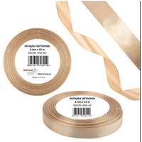 Wstążka satynowa 6mm/32m WS6-60 tan BREWIS