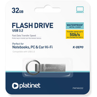 Pami�� USB-A 32GB PLATINET K-DEPO USB 3.2 metalowy wodoodporny PMFMK332